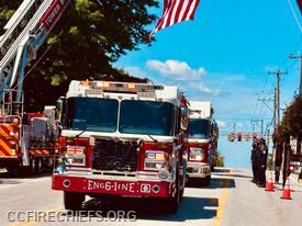 The fire service community came together to pay their final respects to Chief Turner's service and sacrifice